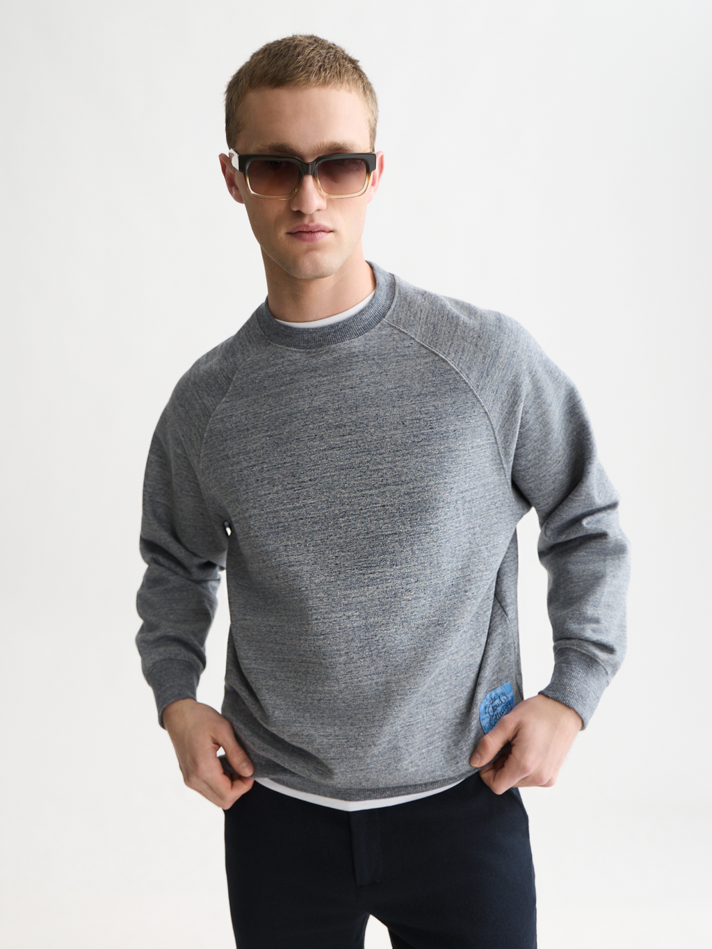 Mélange Loose-Fit Sweatshirt