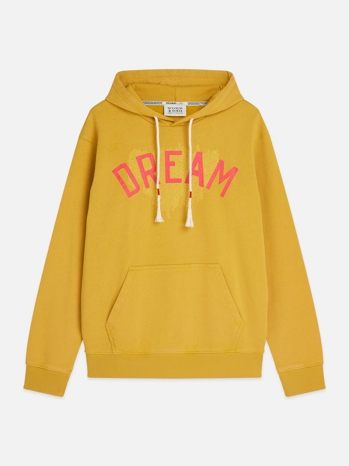 Front Artwork Washed Regular-Fit Hoodie