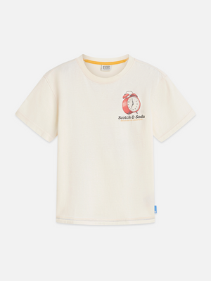 T-shirt coupe décontractée pour garçons avec motifs devant et dos