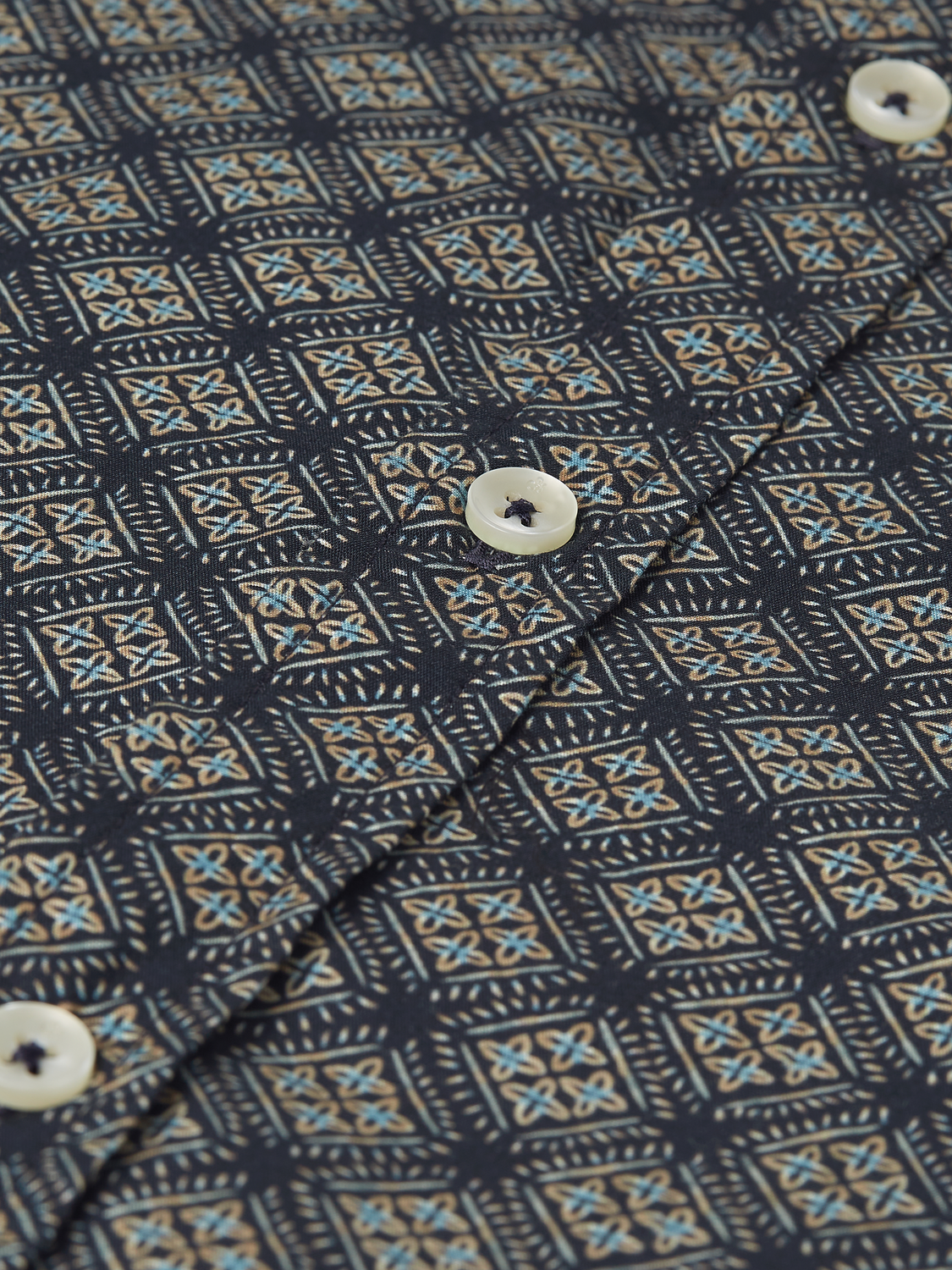 Micro Printed Slim-Fit Shirt