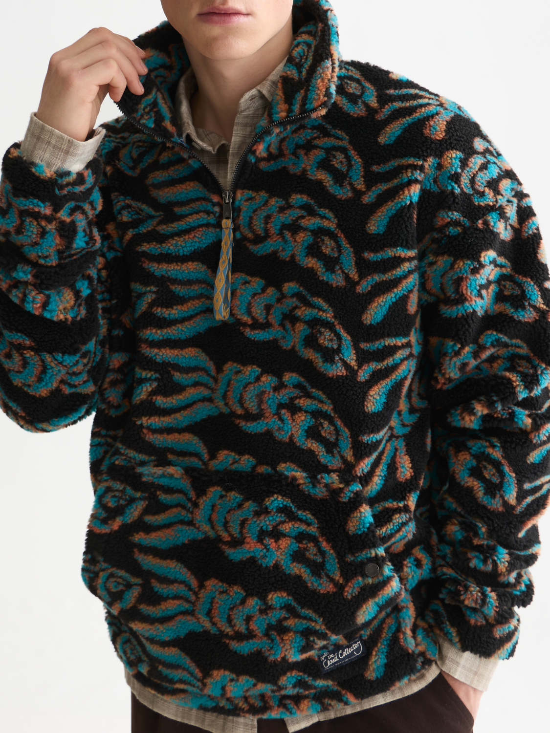 Quarter-Zip Relaxed Polar Fleece Pullover