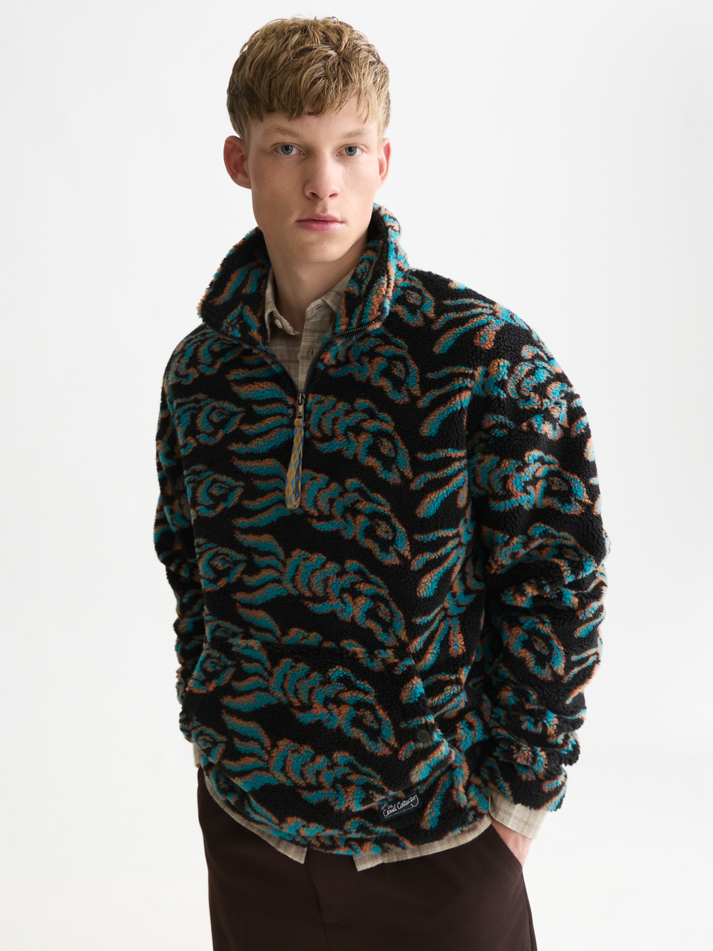 Quarter-Zip Relaxed Polar Fleece Pullover