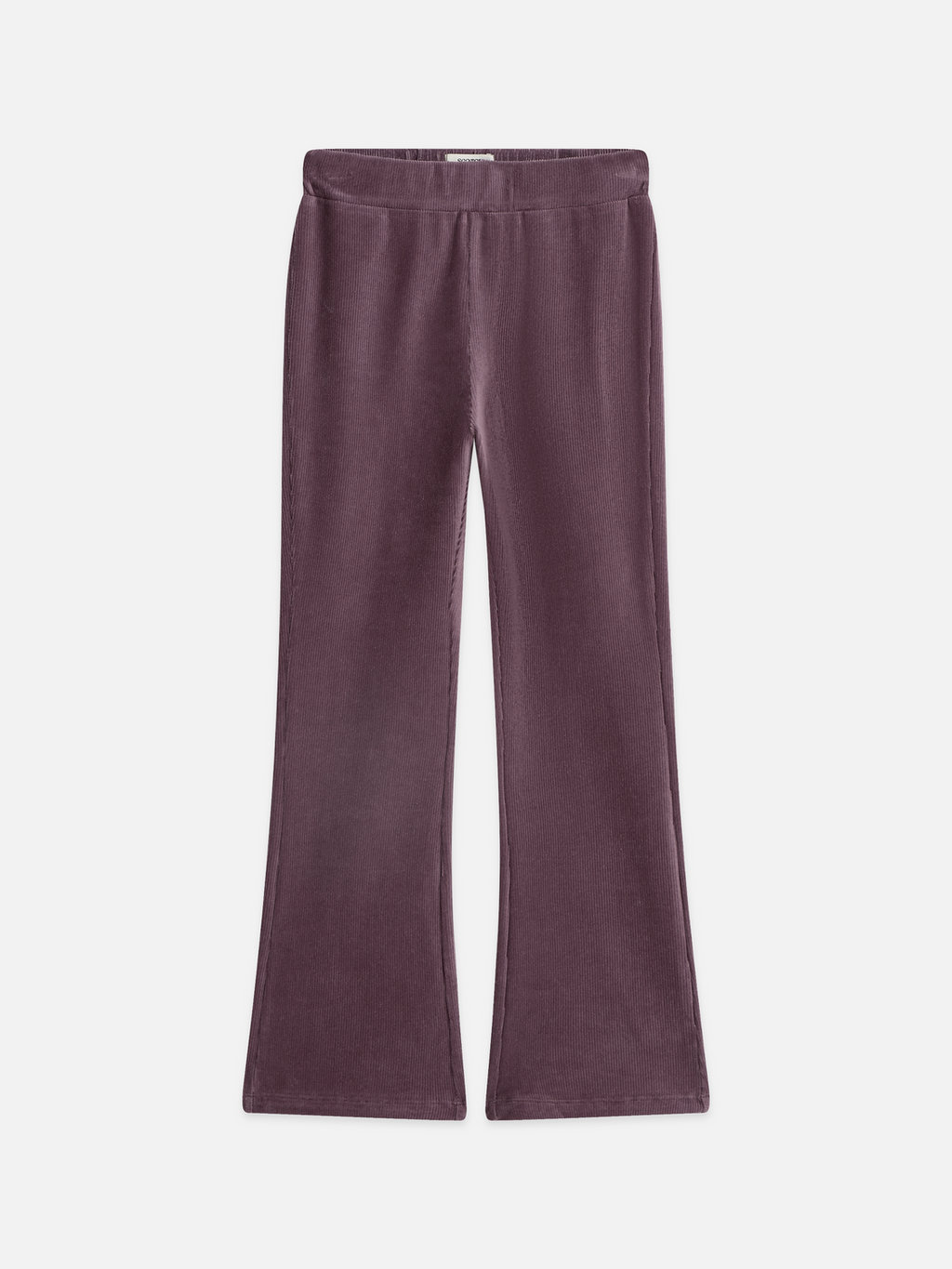 Girls' Velvet Ribbed Leggings