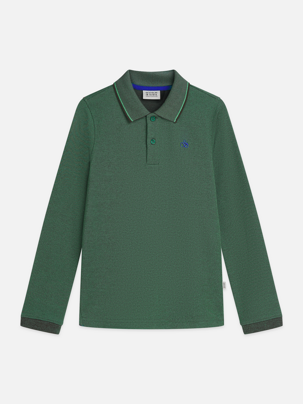 Contrast Tipping Pique Regularfit Longsleeved Polo