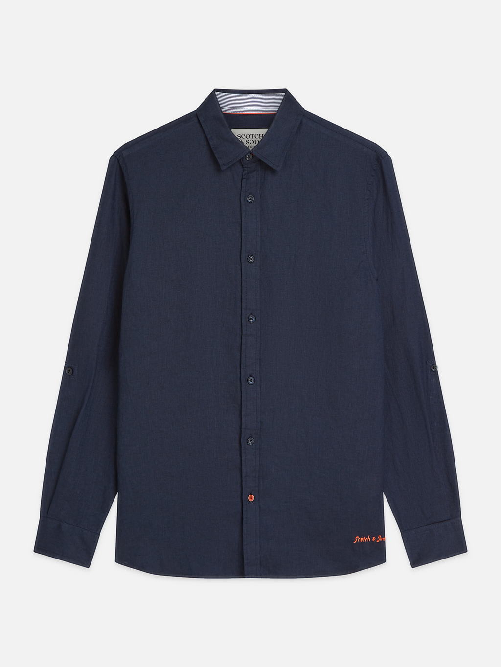 Solid Linen Regular-Fit Shirt