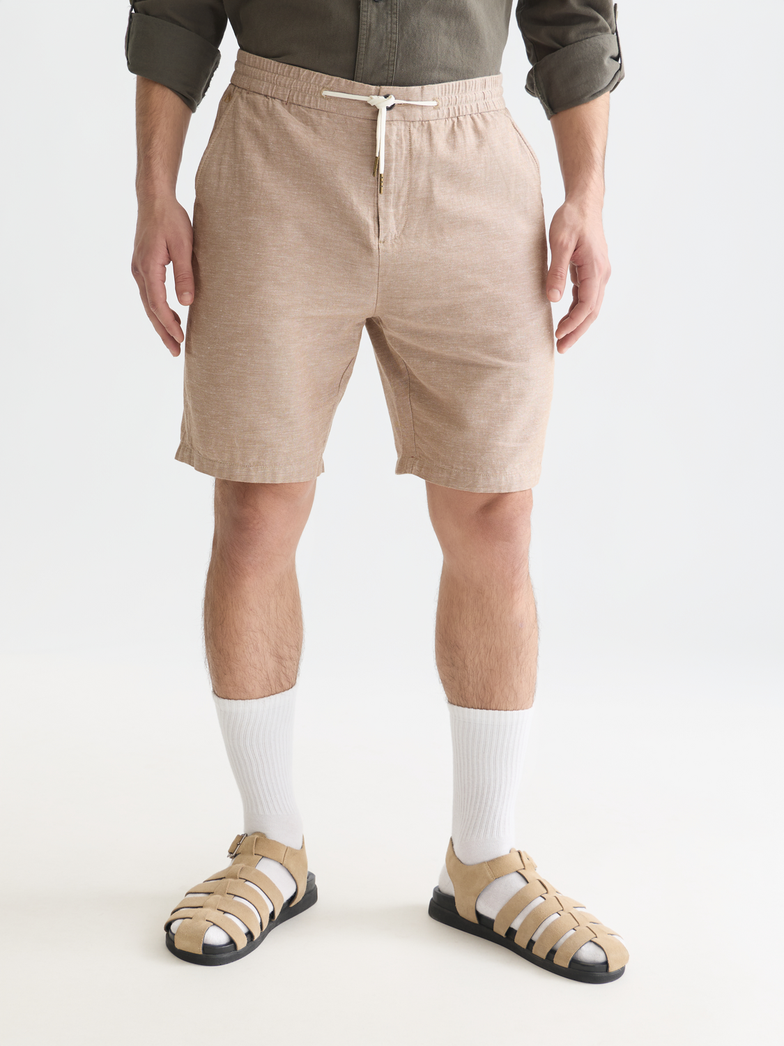 Shorts Chino Regular Coton Lin, Un Incontournable de Saison