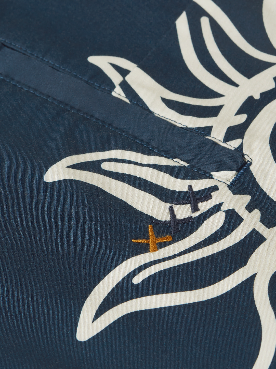 Stuart Printed Stretch Cotton Chino Shorts