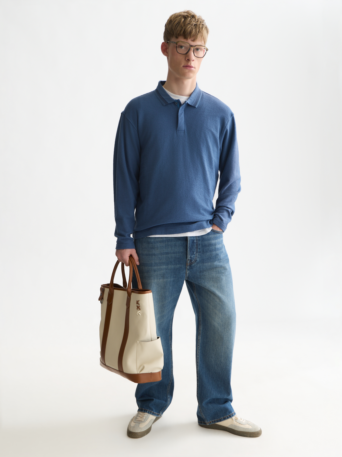 Structured Long Sleeved Polo