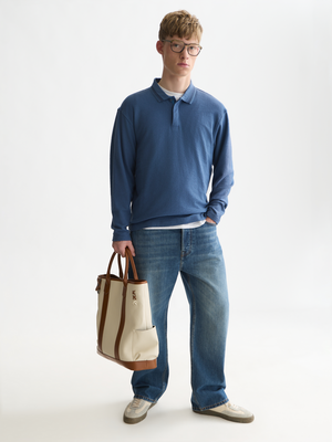 Structured Long Sleeved Polo