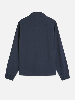 Crinkled Cotton-Blend Coach Jacket