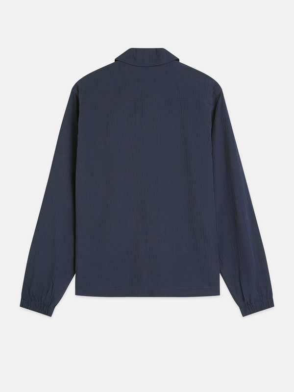Crinkled Cotton-Blend Coach Jacket