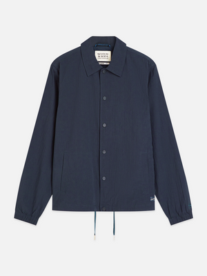 Crinkled Cotton-Blend Coach Jacket