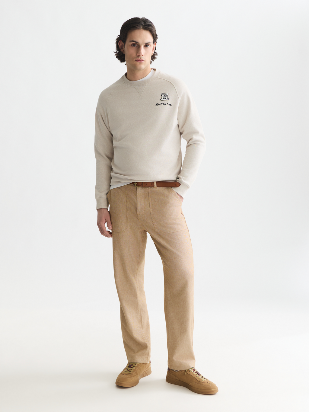 Melange Regular-Fit Sweatshirt