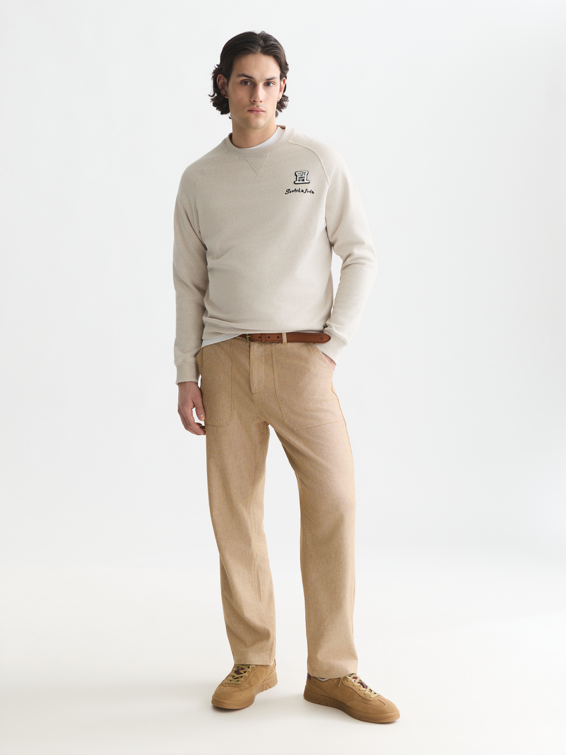 Melange Regular-Fit Sweatshirt