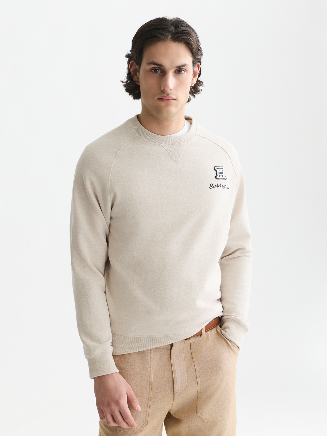 Melange Regular-Fit Sweatshirt