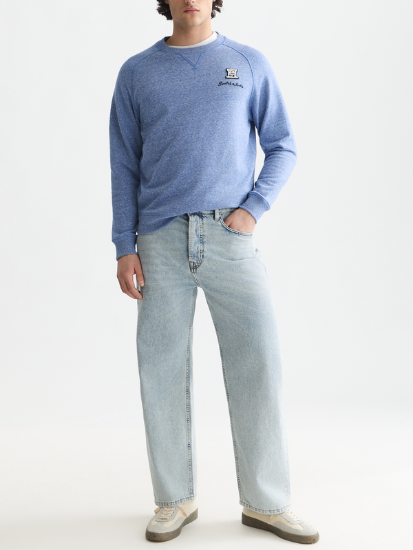 Sweat-shirt coupe classique mélangé