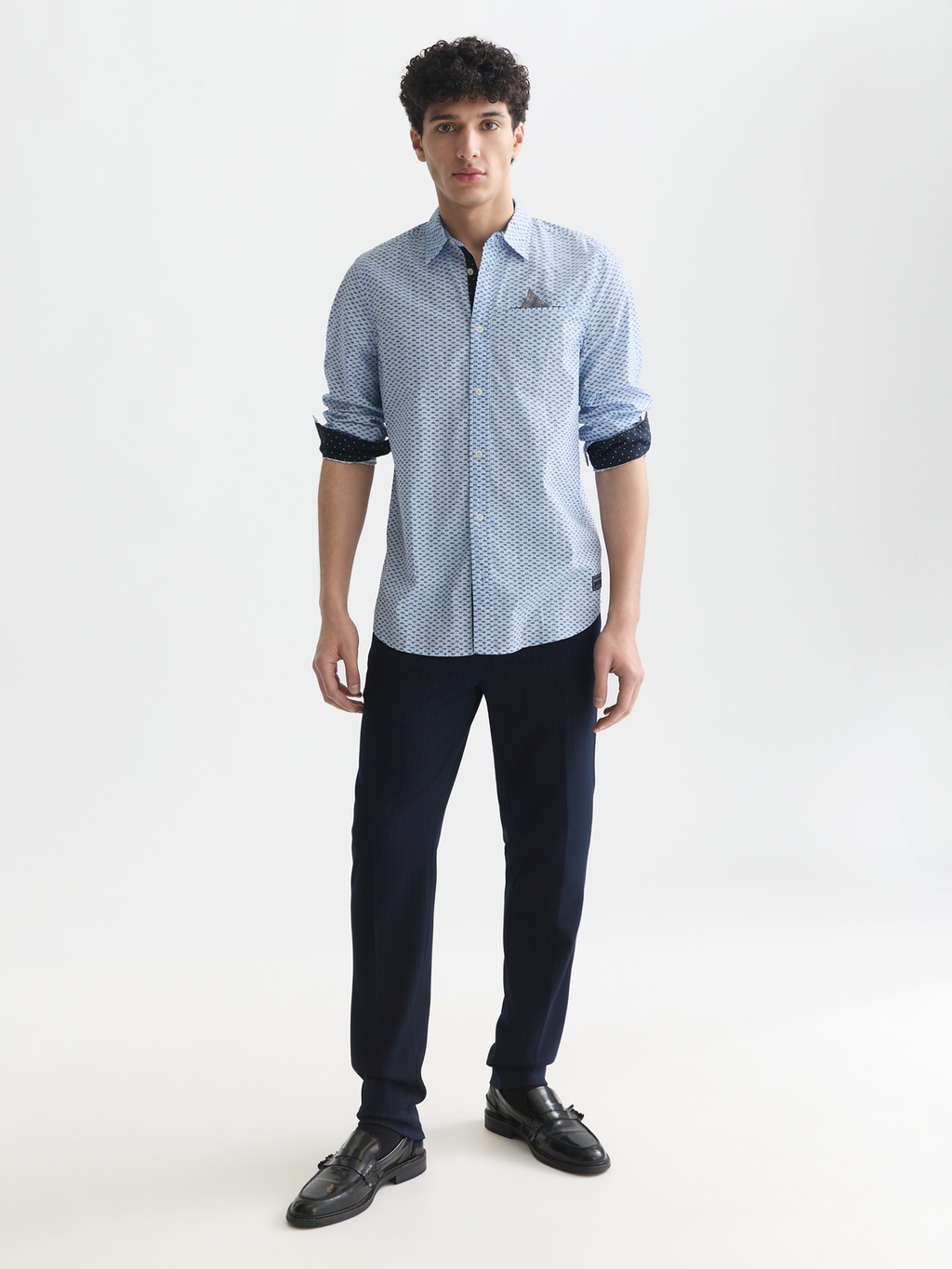 Printed Cotton Poplin Regular-Fit Shirt