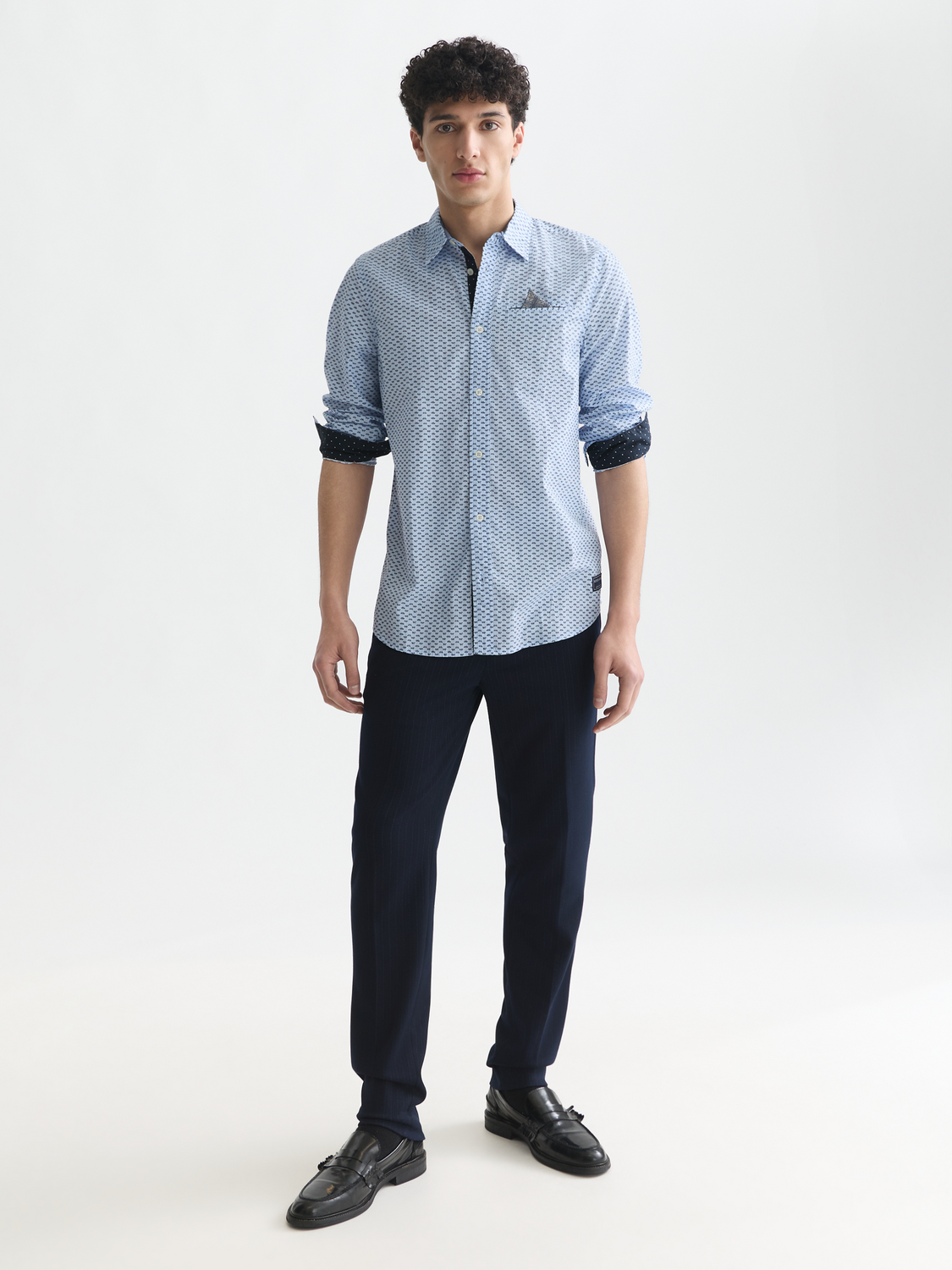 Printed Cotton Poplin Regular-Fit Shirt