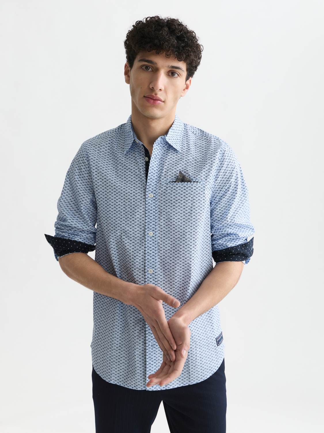 Printed Cotton Poplin Regular-Fit Shirt