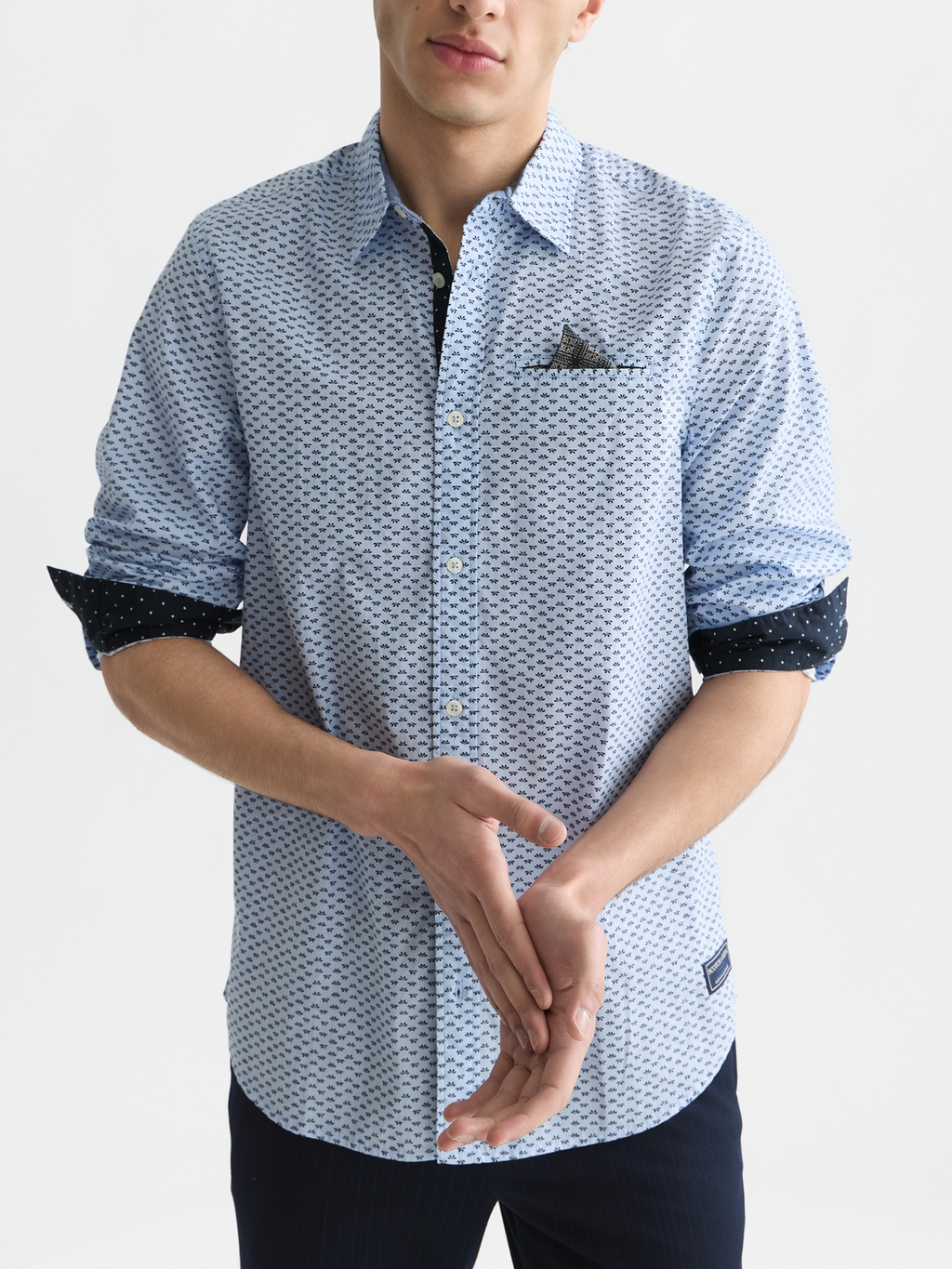 Printed Cotton Poplin Regular-Fit Shirt