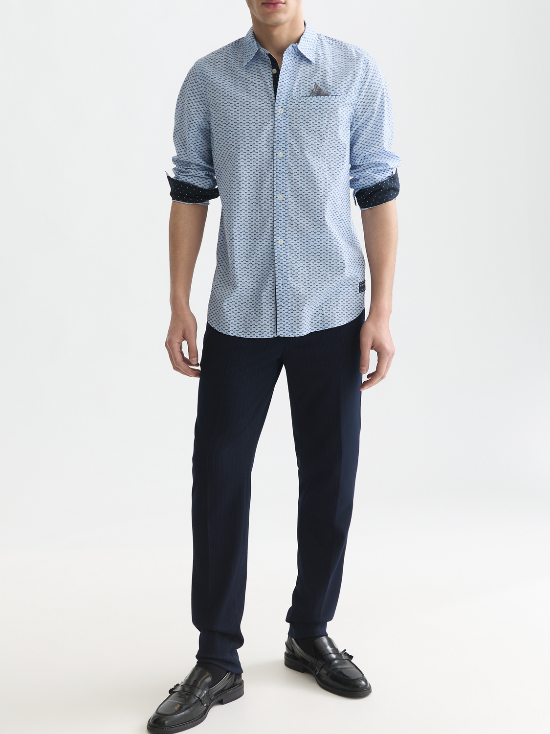 Printed Cotton Poplin Regular-Fit Shirt
