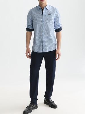 Printed Cotton Poplin Regular-Fit Shirt