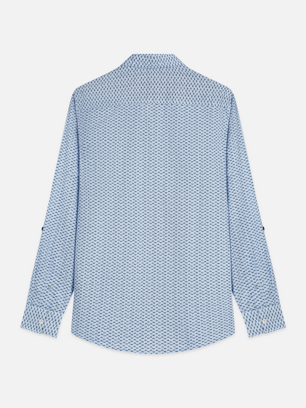 Printed Cotton Poplin Regular-Fit Shirt