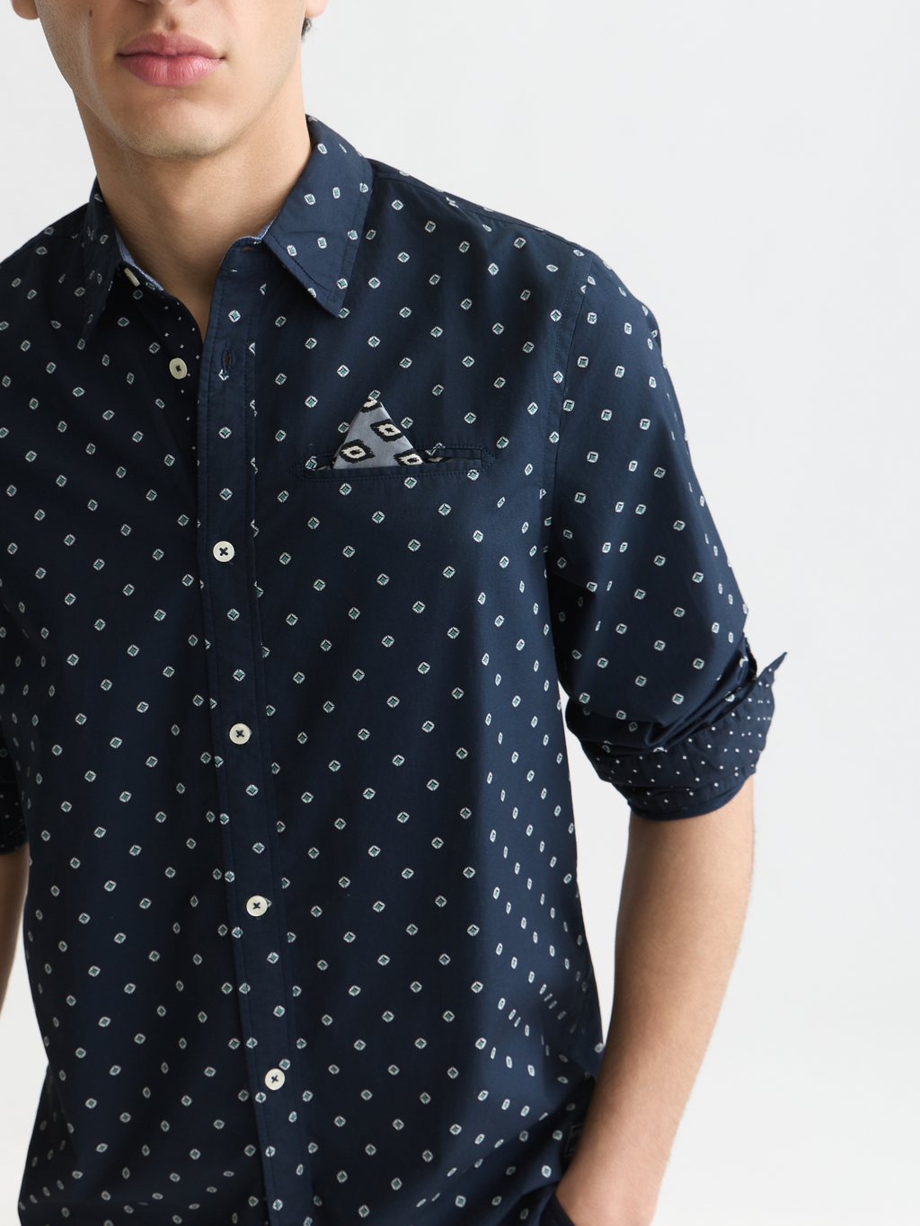 Printed Cotton Poplin Regular-Fit Shirt