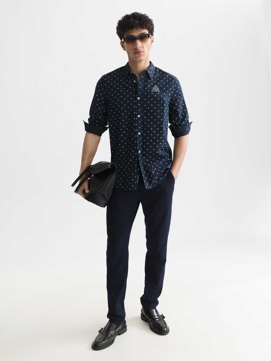 Printed Cotton Poplin Regular-Fit Shirt