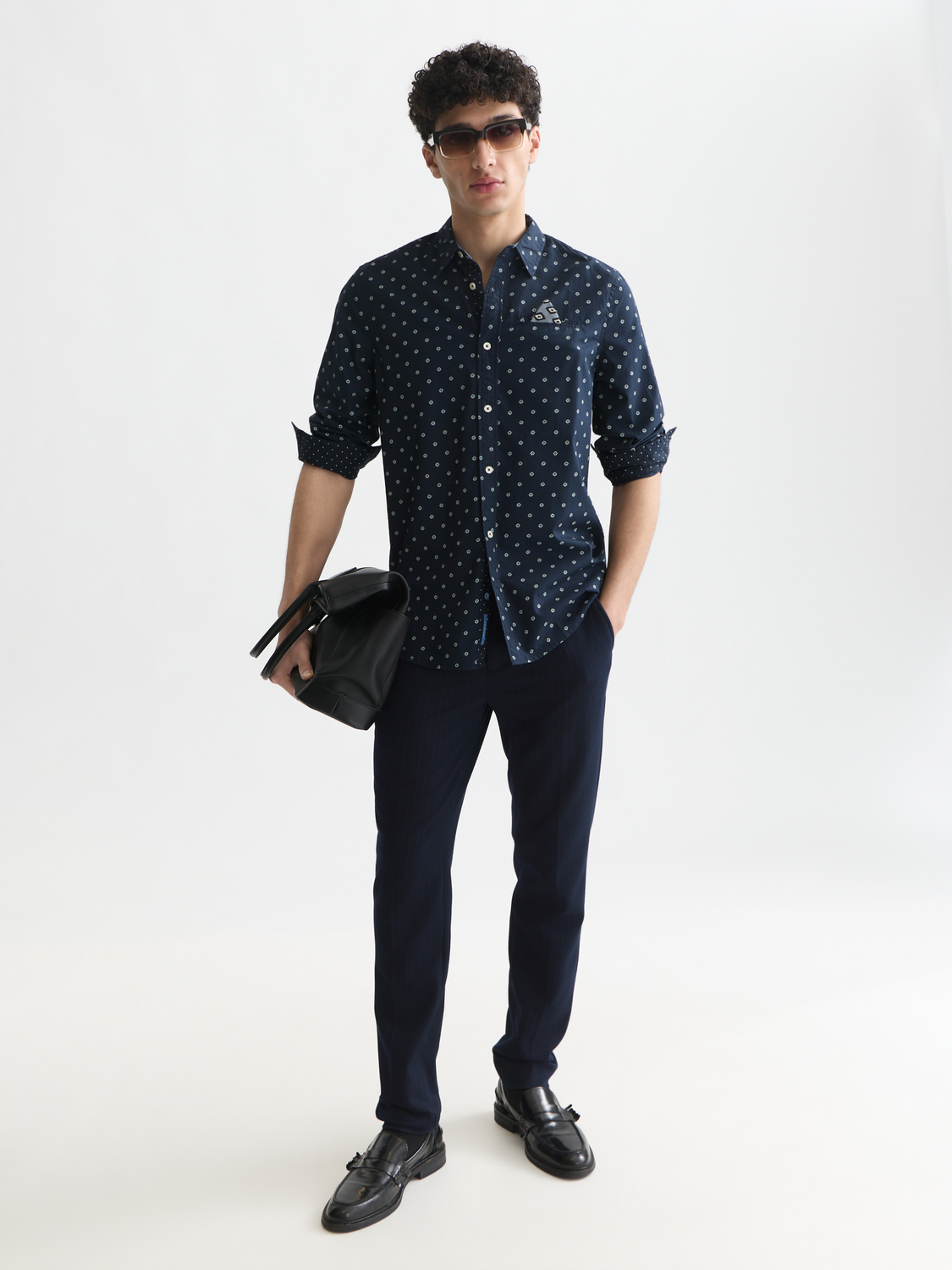 Printed Cotton Poplin Regular-Fit Shirt