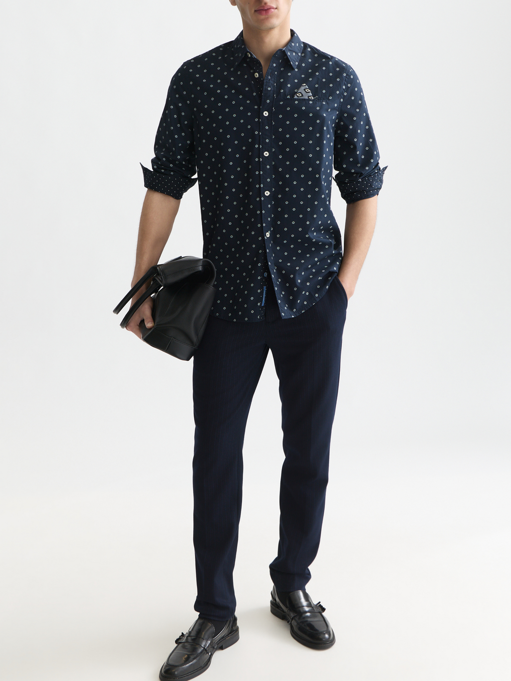 Printed Cotton Poplin Regular-Fit Shirt