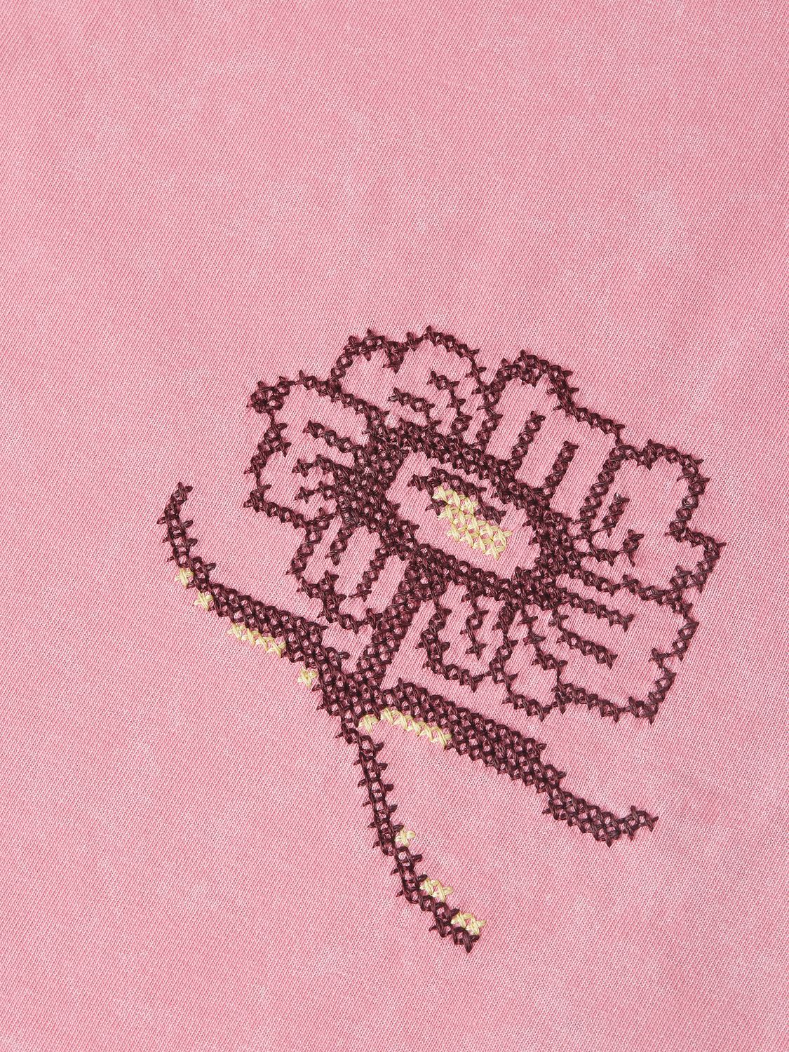 Embroidered Loosefit Snowwashed Tshirt