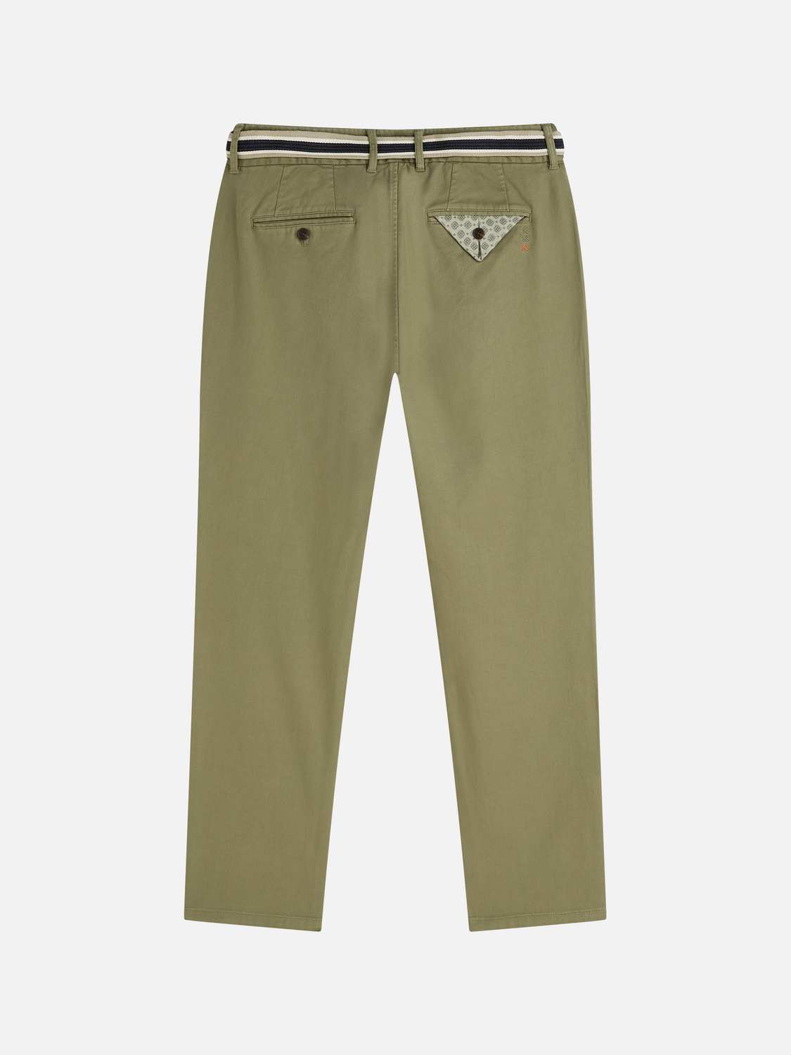 Warren Cotton Blend Twill Belted Chino