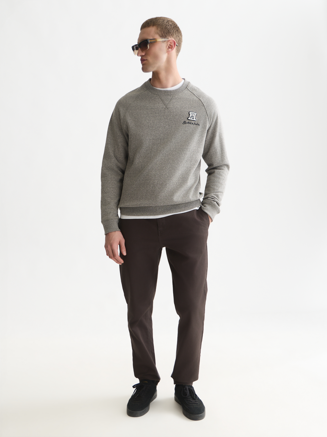 Melange Regular-Fit Sweatshirt
