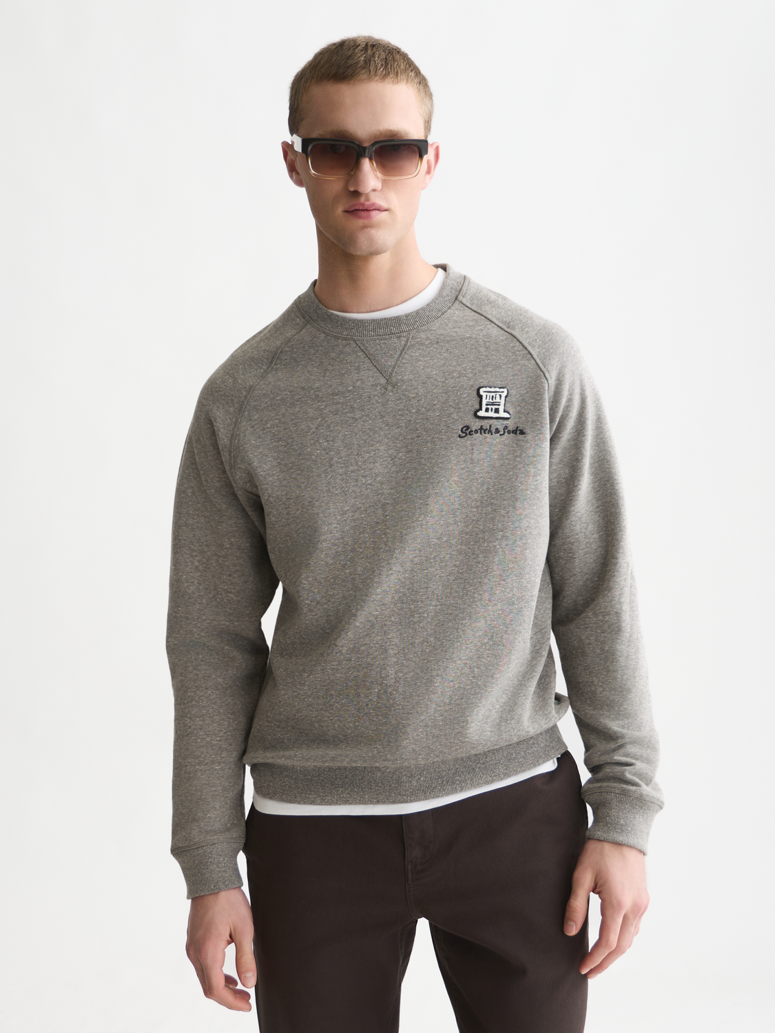 Melange Regular-Fit Sweatshirt