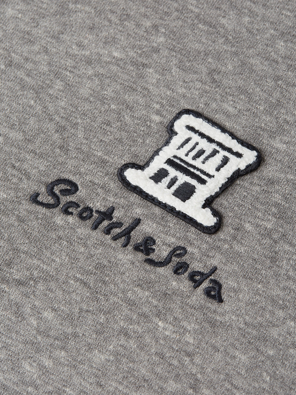 Melange-Sweatshirt in regulärer Passform