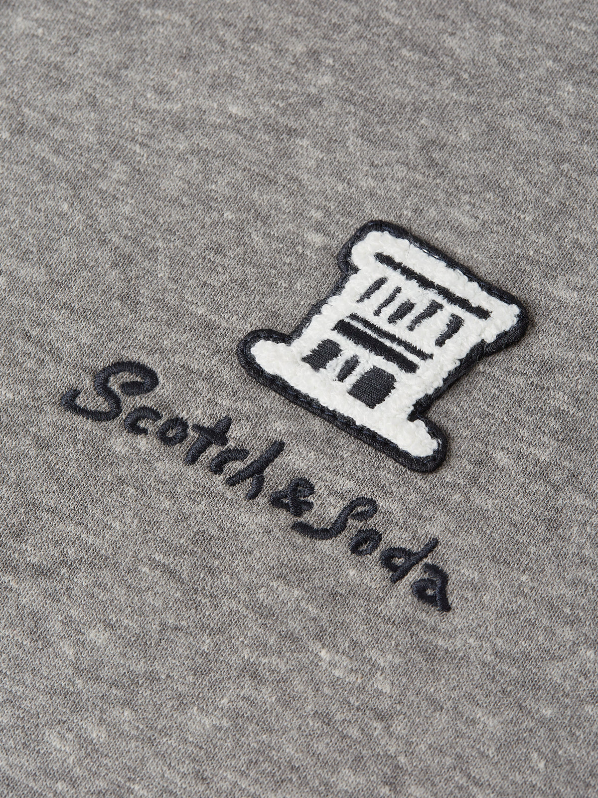 Melange-Sweatshirt in regulärer Passform