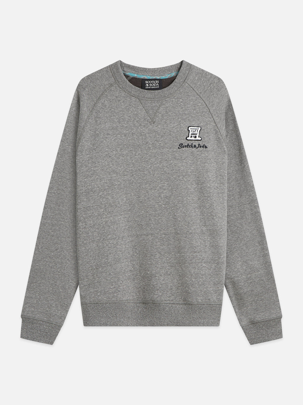 Melange-Sweatshirt in regulärer Passform