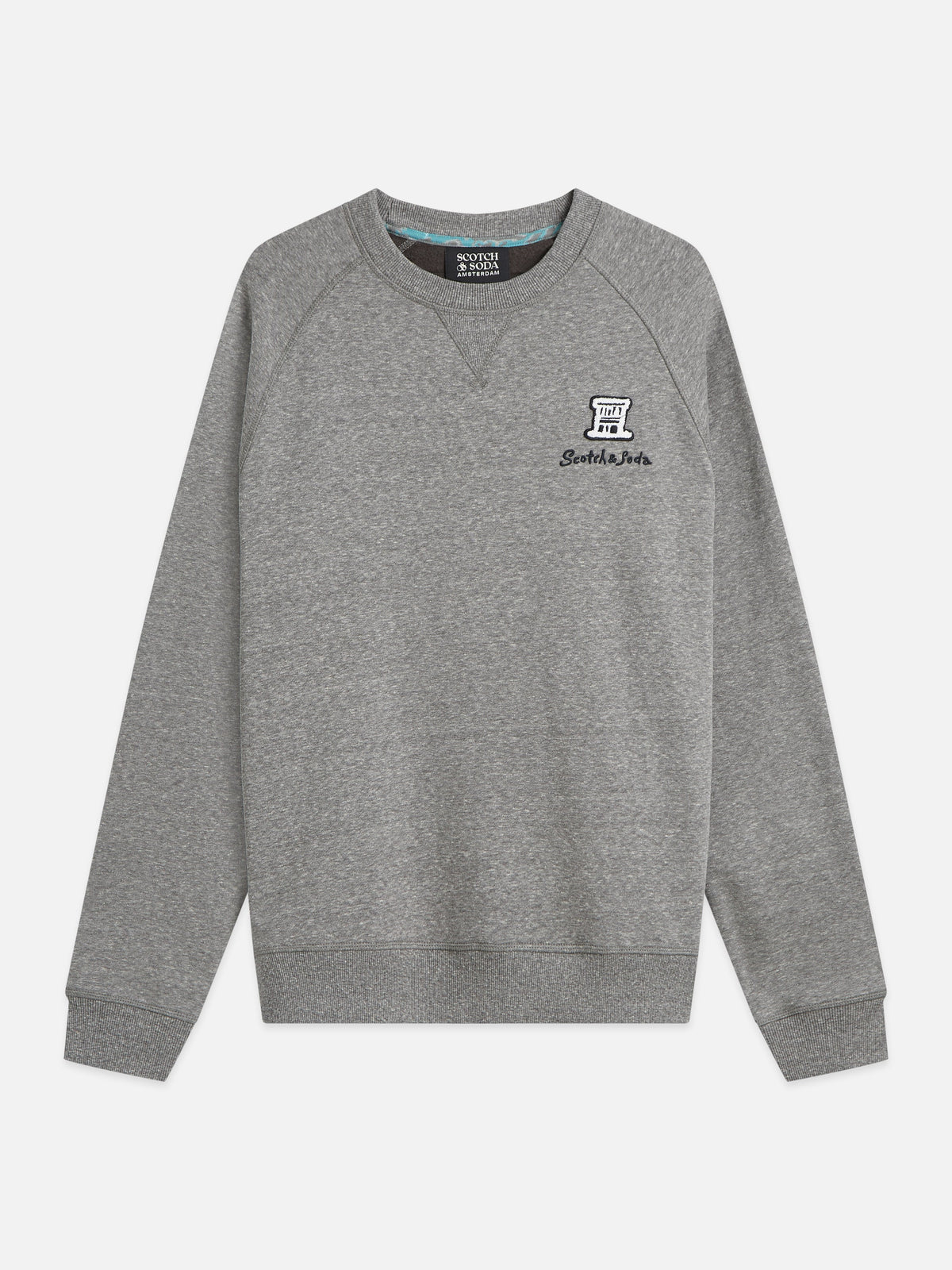 Melange-Sweatshirt in regulärer Passform