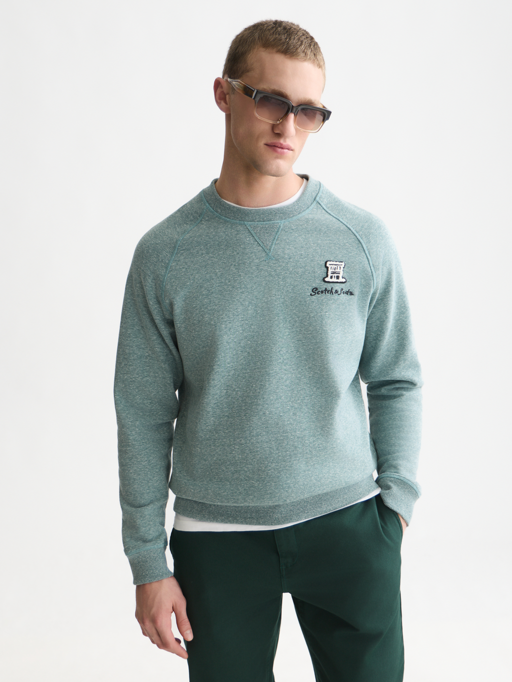 Melange Regular-Fit Sweatshirt