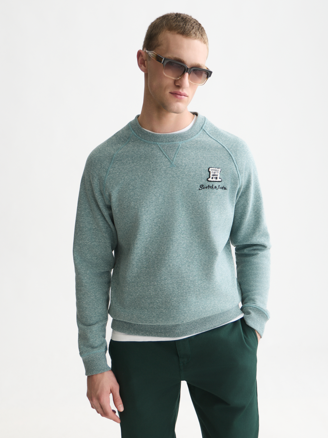 Melange Regular-Fit Sweatshirt