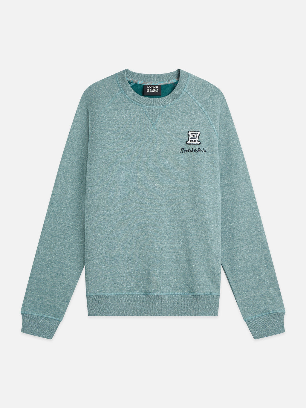 Melange-Sweatshirt in regulärer Passform