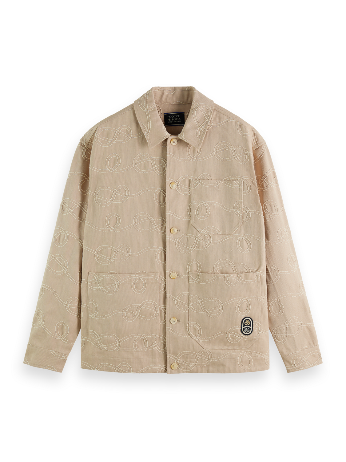 Robe Jacquard Twill Overshirt Front