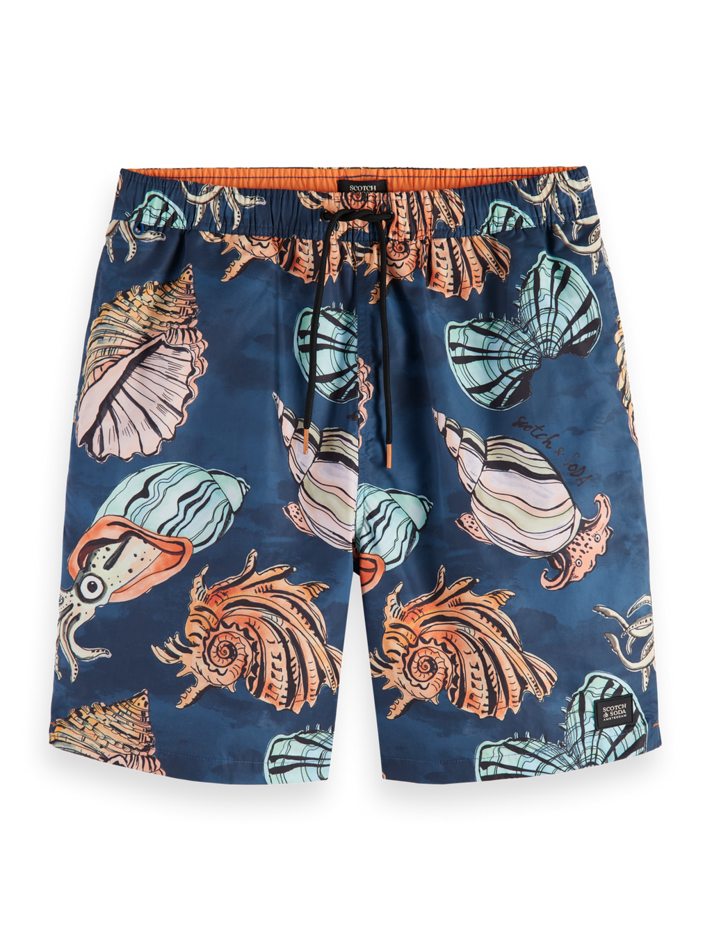 Seashells Black AOP
