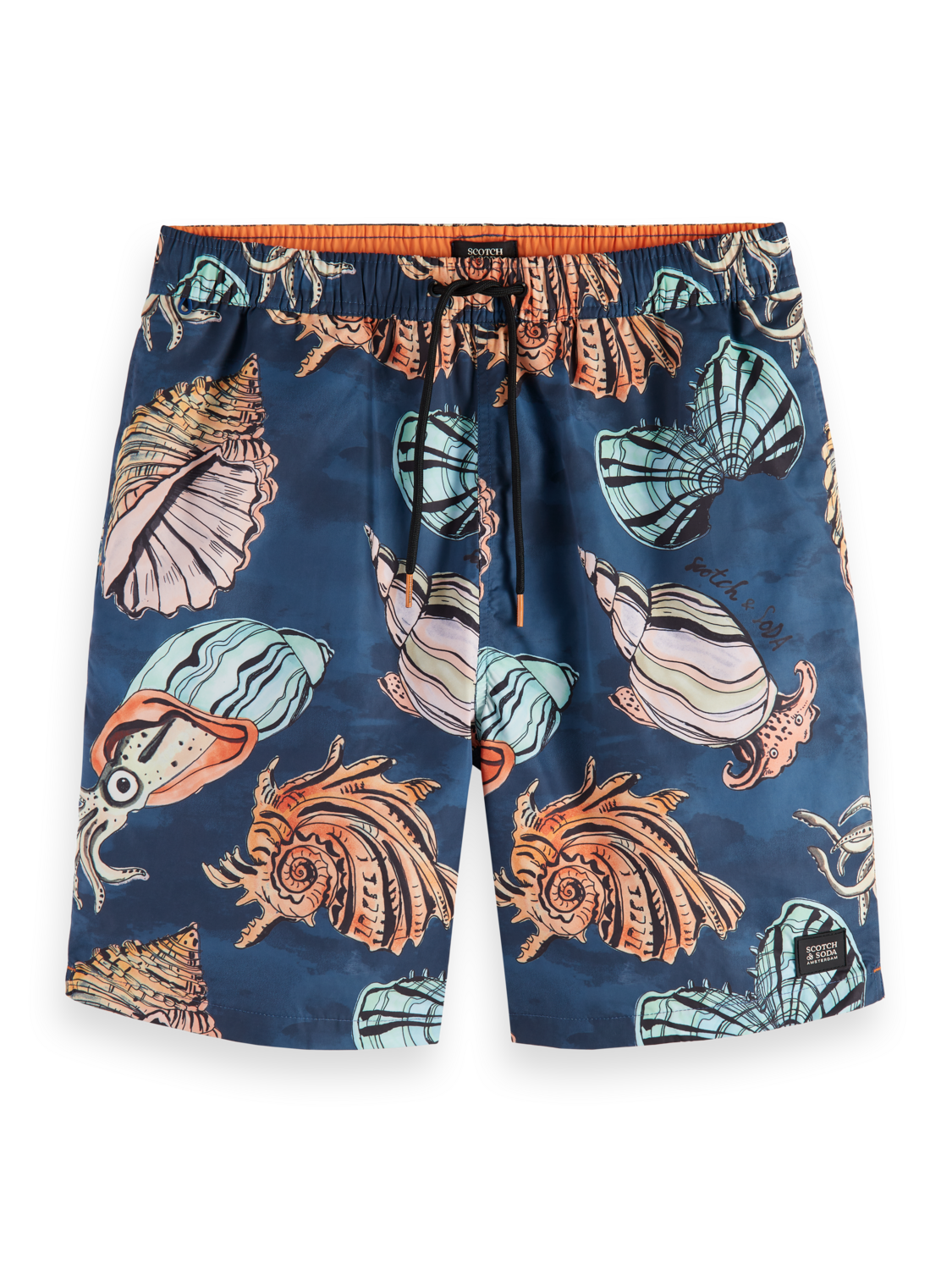 Seashells Black AOP