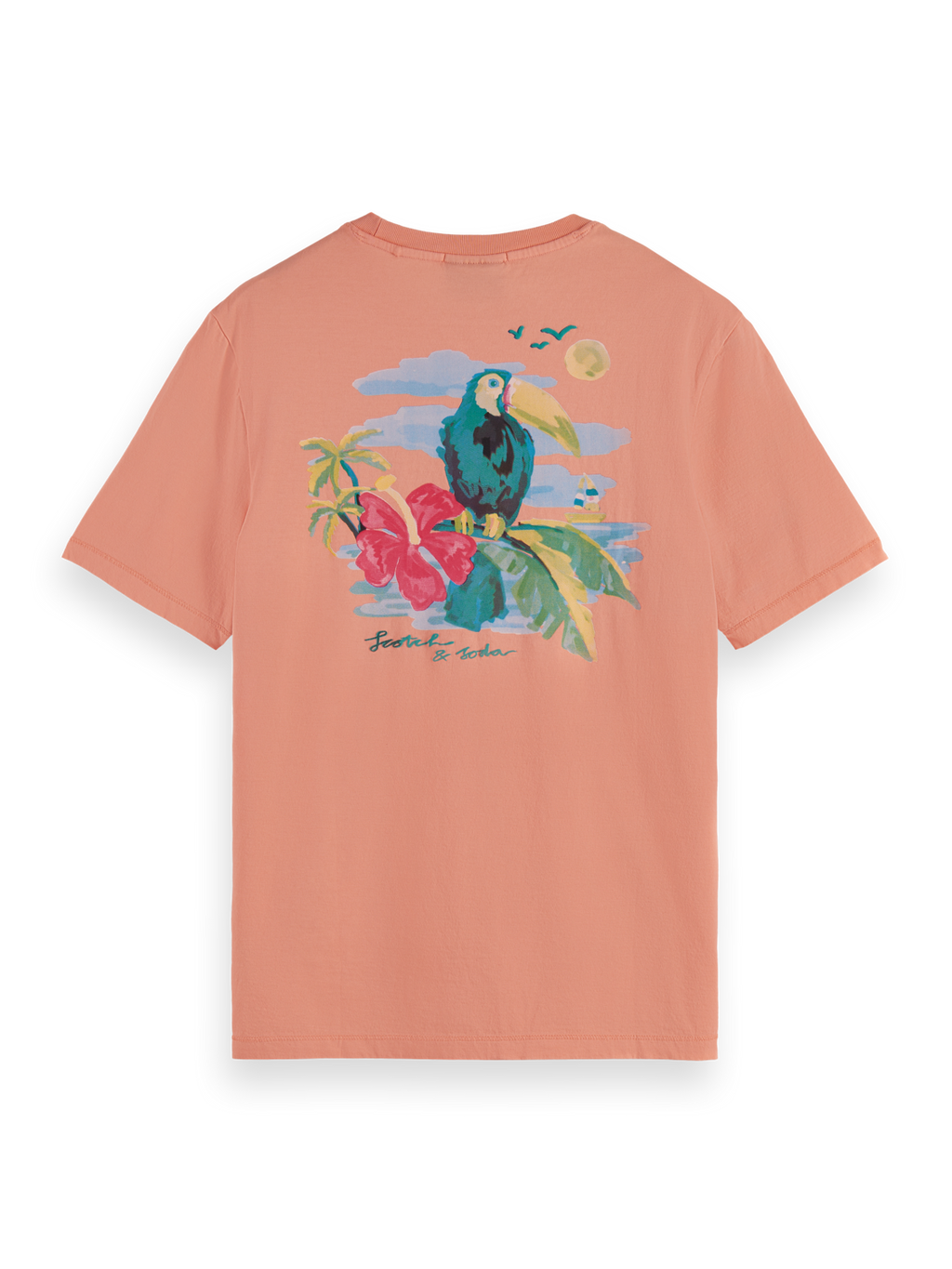 Coral Reef Dip Dye Printed T-Shirt