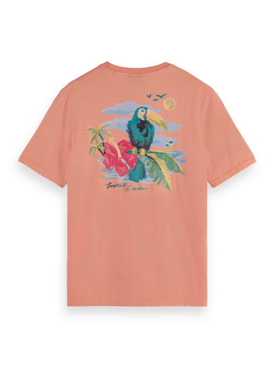Coral Reef Dip Dye Printed T-Shirt
