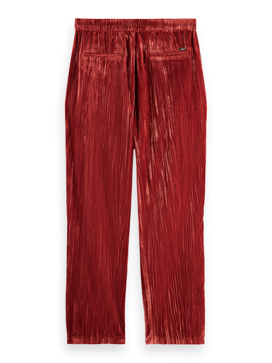 Lace Trimmed Velvet Pant