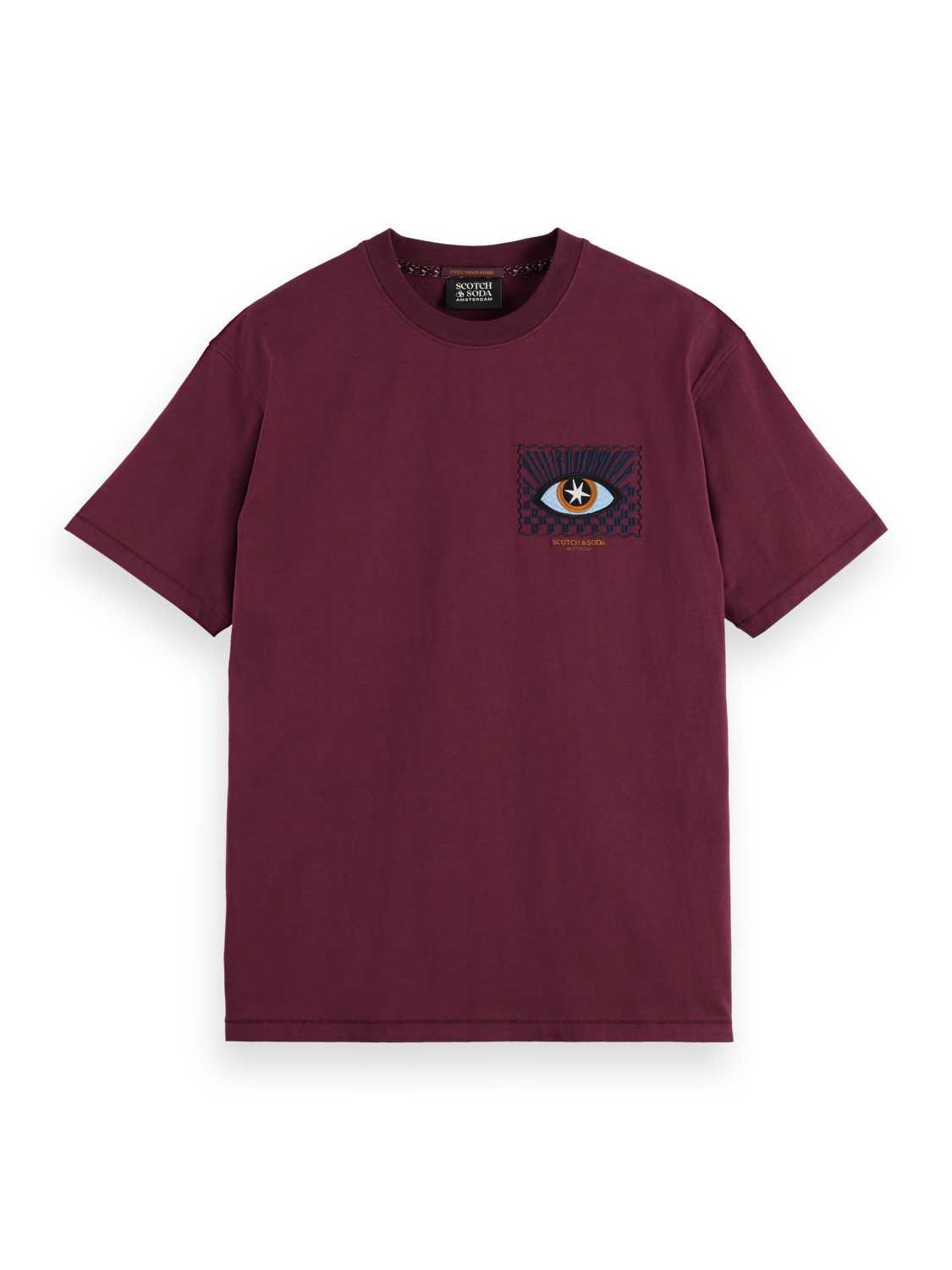 Embroidered Front Artwork Relaxed Fit T-Shirt