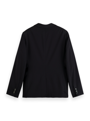 Essentials — Unconstructed Peak Lapel Cool-Wool Blazer